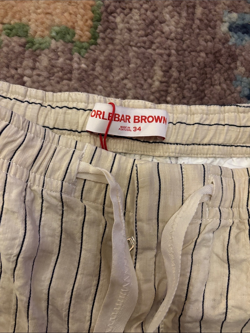 Orlebar Brown Alex fine-stripe deck shorts - Picture 3 of 5